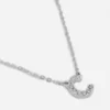 Rhinestone initial necklace