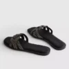 Rhinestone mule sandals