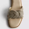 Rhinestone mule sandals