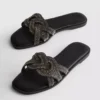 Rhinestone mule sandals