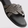 Rhinestone mule sandals