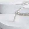 Rhinestone wedge flip flops