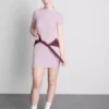 Ribbed bodycon mini t-shirt dress