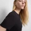 Ribbed bodycon mini t-shirt dress