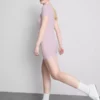 Ribbed bodycon mini t-shirt dress
