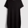Ribbed bodycon mini t-shirt dress