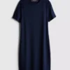 Ribbed bodycon mini t-shirt dress