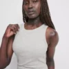 Ribbed built-in-bra midi dress