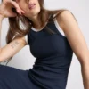 Ribbed built-in-bra midi dress