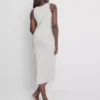 Ribbed built-in-bra midi dress