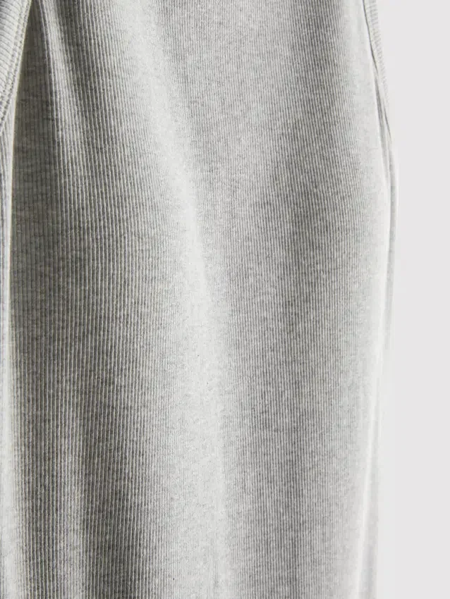 Ribbed built-in-bra midi dress
