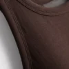 Ribbed built-in-bra midi dress