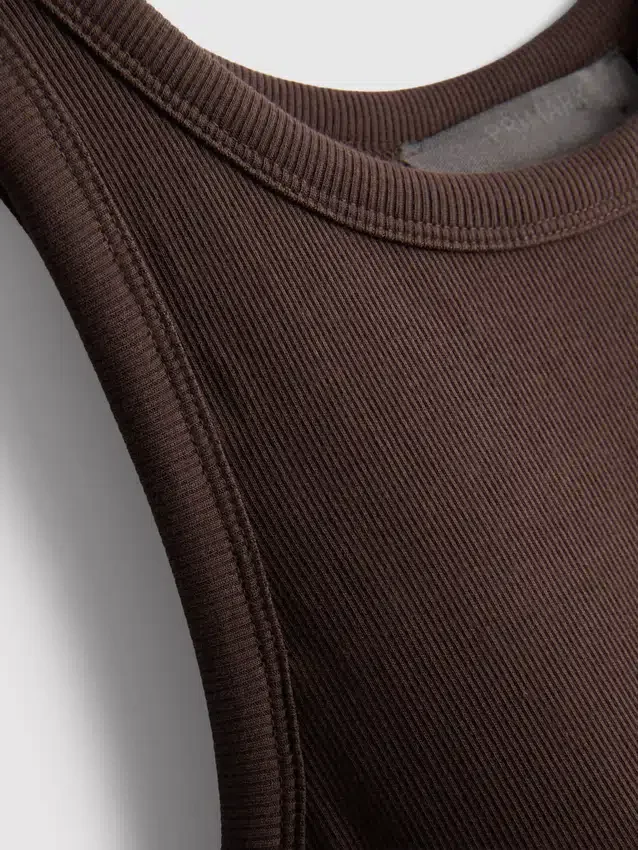 Ribbed built-in-bra midi dress