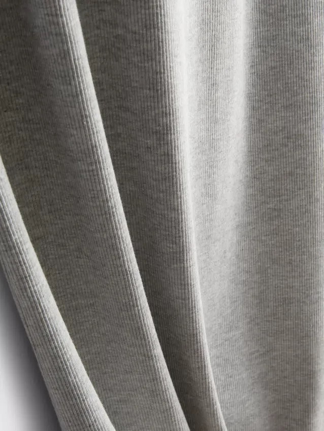 Ribbed built-in-bra midi dress