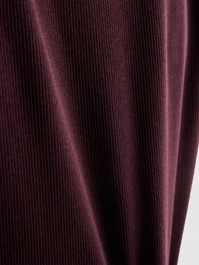 Ribbed built-in bra tank