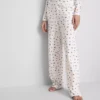 Ribbed butterfly pajama bottoms