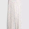 Ribbed butterfly pajama bottoms