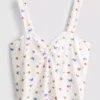 Ribbed butterfly pajama cami