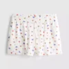 Ribbed butterfly pajama shorts