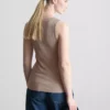 Ribbed cotton blend tank
