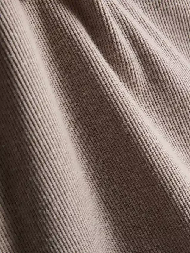 Ribbed cotton blend tank