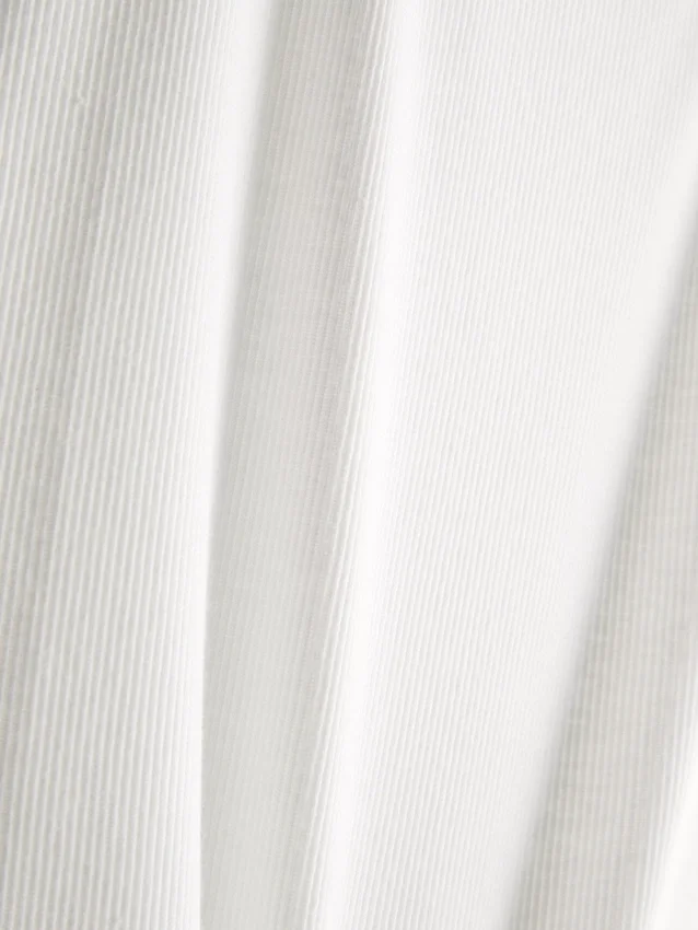 Ribbed cotton blend tank