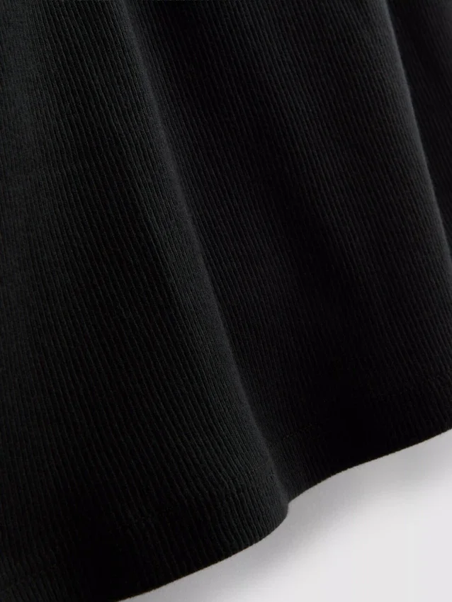 Ribbed cotton blend tank