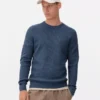 Ribbed crew neck sweater