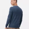 Ribbed crew neck sweater