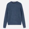 Ribbed crew neck sweater