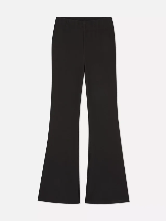 Ribbed flared pants