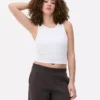 Ribbed racer back tank