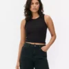 Ribbed racer back tank
