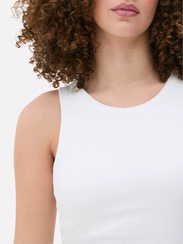 Ribbed racer back tank