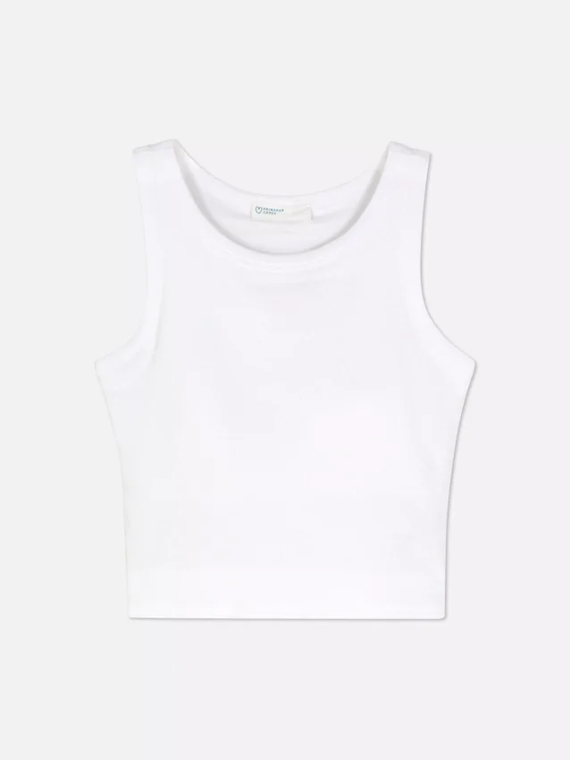 Ribbed racer back tank