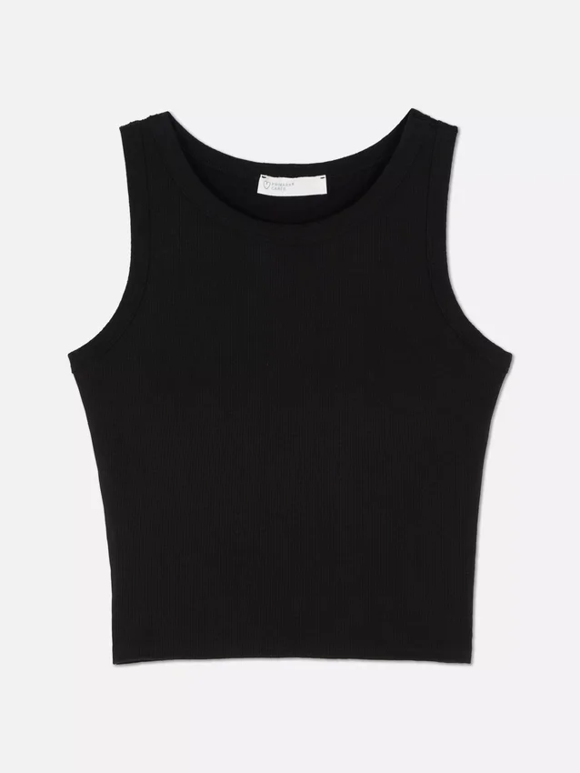 Ribbed racer back tank