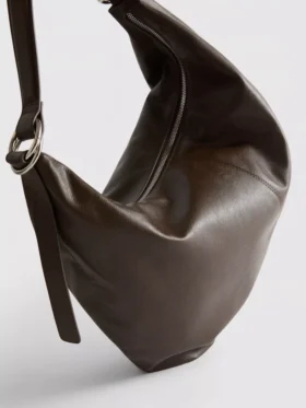Ring detail slouch shoulder bag