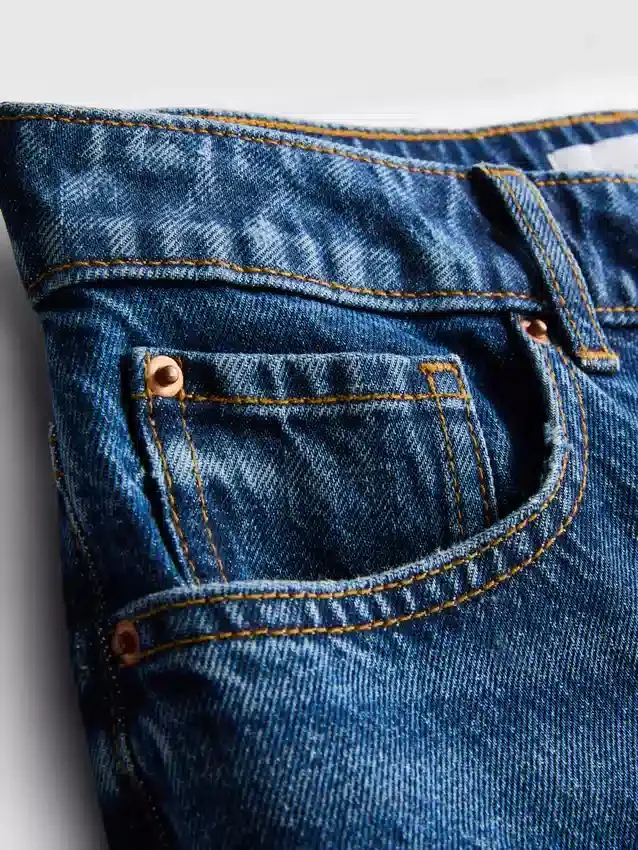 Ripped denim shorts