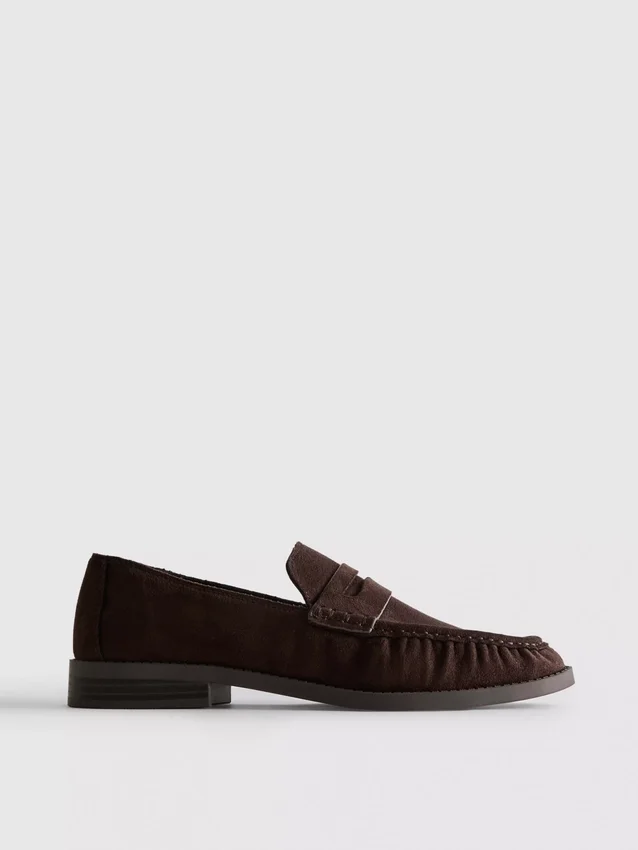 Ruched loafers