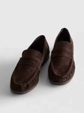 Ruched loafers