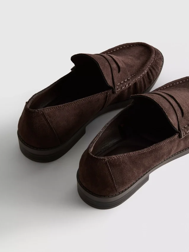 Ruched loafers