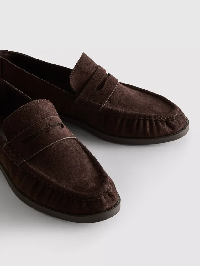 Ruched loafers