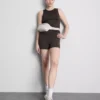 Ruched performance tank top