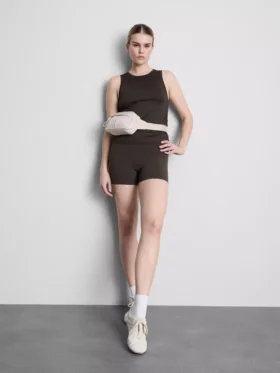 Ruched performance tank top