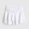 Ruched-waist mini rara skirt