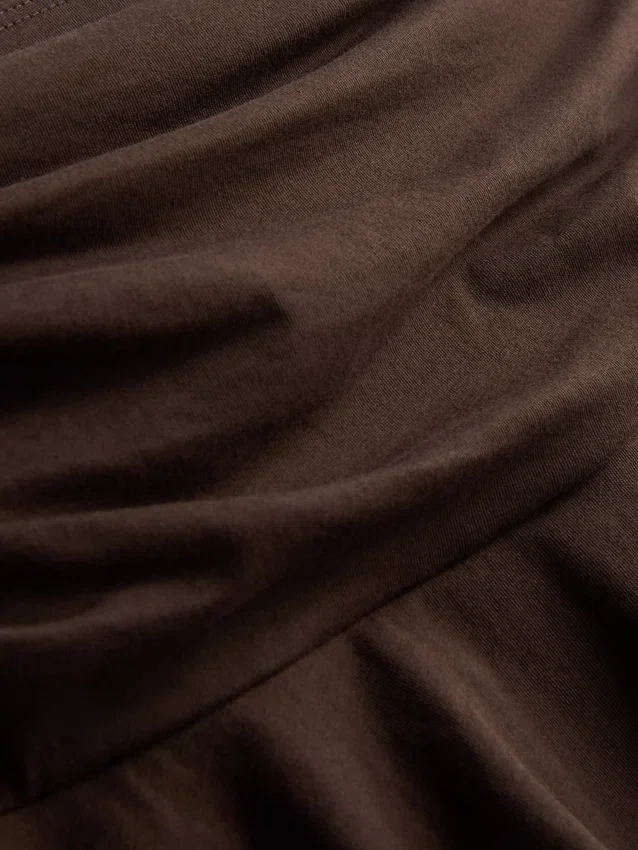 Ruched-waist mini rara skirt