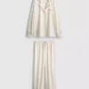 Satin boyfriend pajamas