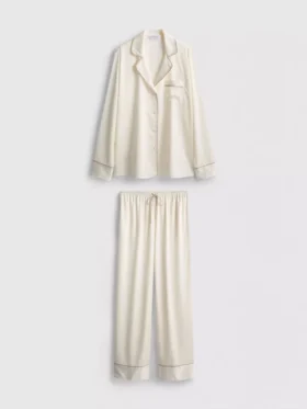 Satin boyfriend pajamas