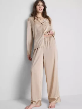 Satin boyfriend pajamas