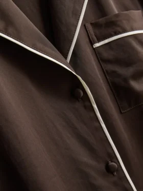 Satin boyfriend pajamas
